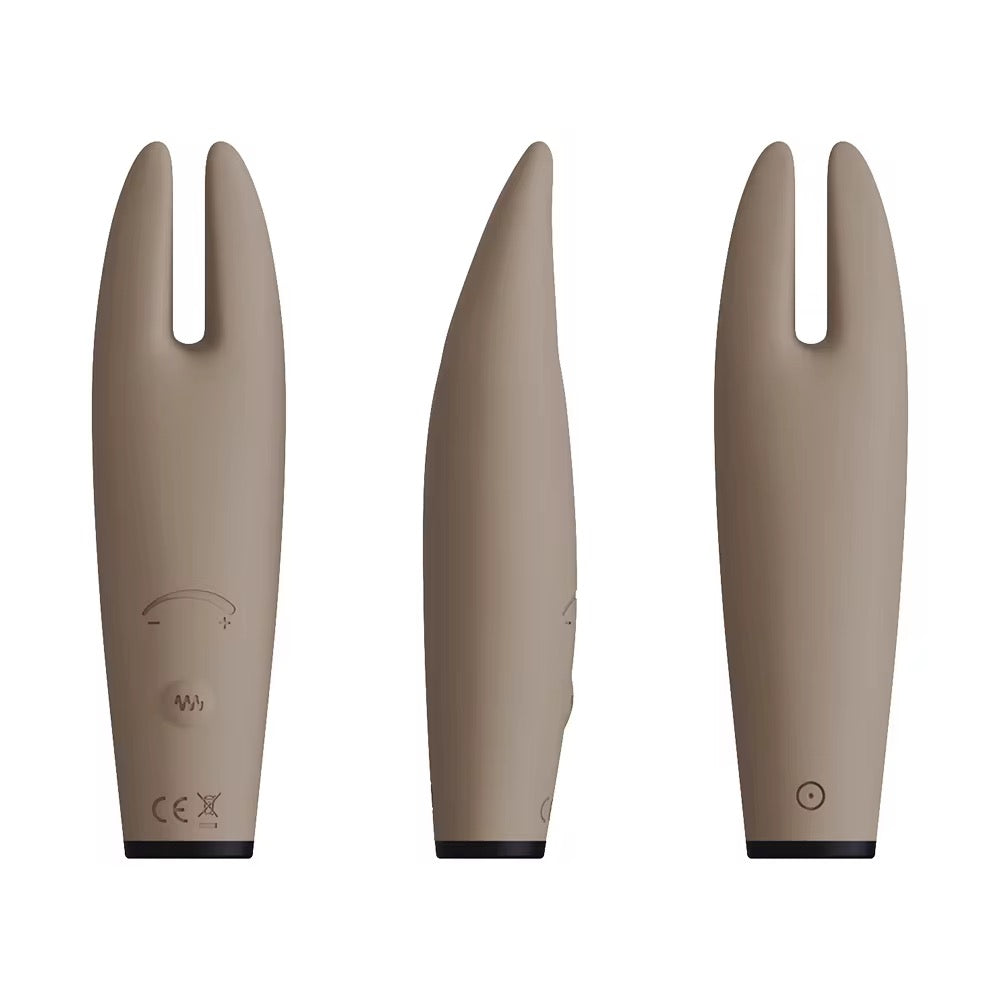 Sweet Release® Lapinou – Luxury Platinum Velvet Silicone, Clitoral Stimulating Sex Toys | 10 Powerful Vibrating Modes | Mocha Velvet Finish | Latex & Phthalate-Free | USB Rechargeable