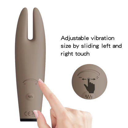 Sweet Release® Lapinou – Luxury Platinum Velvet Silicone, Clitoral Stimulating Sex Toys | 10 Powerful Vibrating Modes | Mocha Velvet Finish | Latex & Phthalate-Free | USB Rechargeable