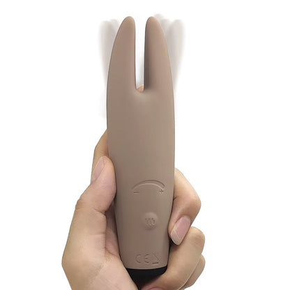 Sweet Release® Lapinou – Luxury Platinum Velvet Silicone, Clitoral Stimulating Sex Toys | 10 Powerful Vibrating Modes | Mocha Velvet Finish | Latex & Phthalate-Free | USB Rechargeable