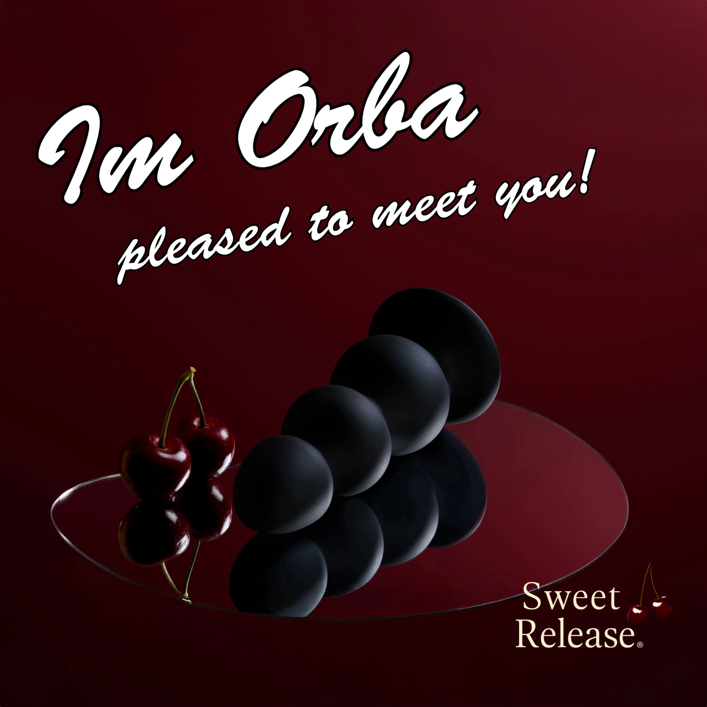 Sweet Release® Orba Large Anal Plug Sex Toys – Premium Velvet Luxury Silicone, Weighted Steel Spheres, 3-Orb Design for Intense Pleasure – Latex & Phthalate Free, 6.9 x 6.9 x 16.5 cm