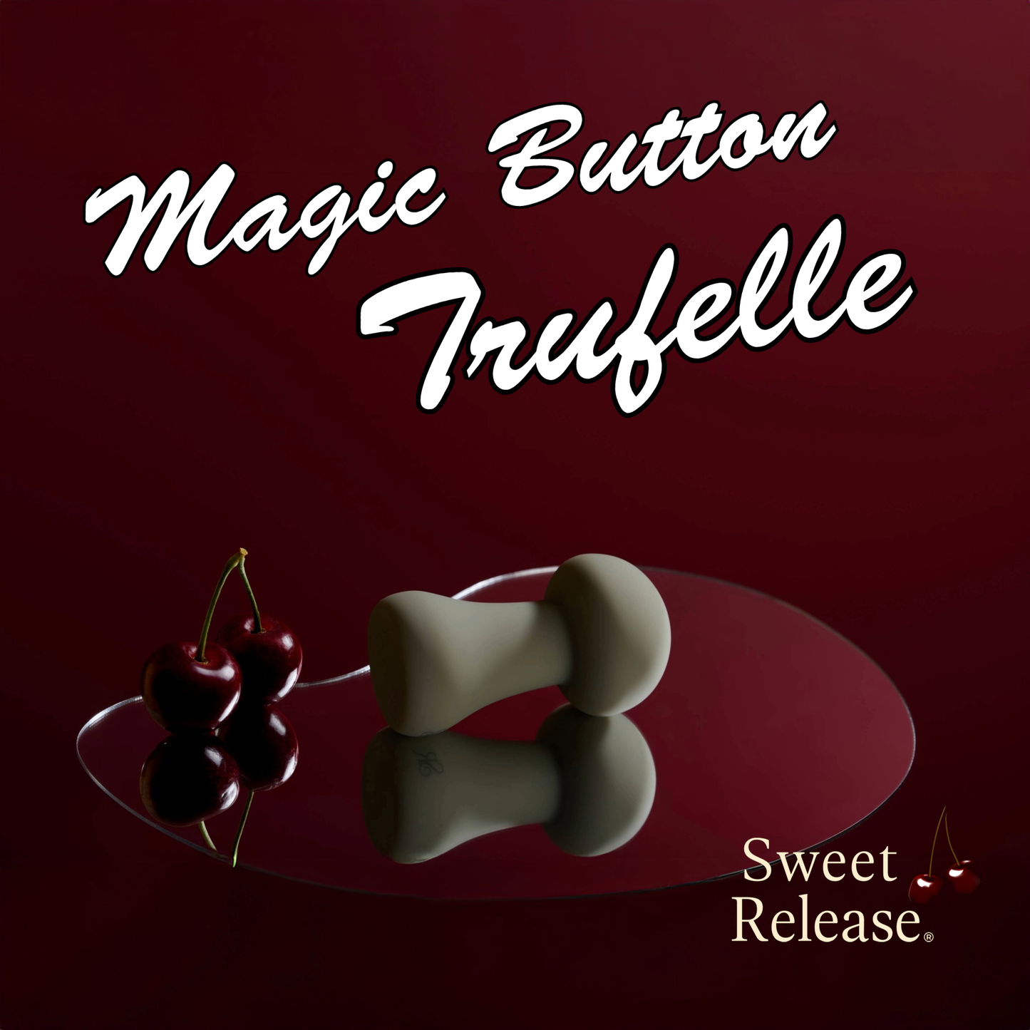 Sweet Release Trufelle Luxury Mushroom Vibrator  – Velvet Platinum Silicone, 10 Vibration Modes, 100% Waterproof, Body-Safe, Magnetic Charging – Multi-Use Massager (Latex & Phthalate-Free)